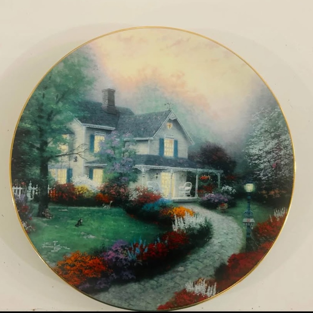 Thomas Kinkade Home Sweet Home Plate